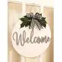 Welcome Wreath, Door Decoration, Rustic Door Hanger, White and Gray Wreath, Front Door Wreath, Buffalo Plaid Wreath, Fall Wreath Welcome Wreath, Door Decoration, Rustic Door Hanger, White and Gray Wreath, Front Door Wreath, Buffalo Plaid Wreath, Fall Wreath