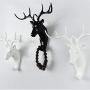 Creative Wall Decorations Animal Head Shaped Single Wall Hook / Hanger Resin Material for Hanging Clothes Coat Hats Keys Bags Purse Towels (Black Giraffe)