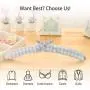 GLCON Padded Hangers for Women Clothing Satin Padded Clothes Hangers for Sweaters Coat Suit Bridal Wedding Dress - No Bump Fancy Canvas Floral Pastel Hangers (Pack of 10)