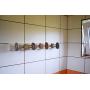 Beach stone Towel Rack - Stone towel hooks - Towel holder - Wall clothes hanger with 7 stones