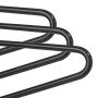 Casafield - 20 Open-Ended Pants Hangers - Easy Slide - Slim, Space Saving Design with Non-Slip Rubber Coating for Trousers, Slacks, Jeans, Skirts