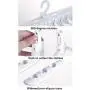 ISUE Multi-Purpose Clothes Hangers Plastic Space Saving Non-Sip for Closet 8-in-1 Folding Hanger 360-Degree Rotation Pink