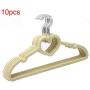 10pcs Random Color Clothes Hangers Plastic Heart-Shaped Flocking Hanger Portable Drying Rack Hanger Home Clothing Organizer 10pcs Random Color Clothes Hangers Plastic Heart-Shaped Flocking Hanger Portable Drying Rack Hanger Home Clothing Organizer