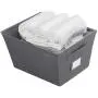 MAX Houser Fabric Cloth Storage Bins,Foldable Storage Cubes Organizer Baskets with Dual Handles for Home Bedroom Storage,Set of 6(Grey) MAX Houser Fabric Cloth Storage Bins,Foldable Storage Cubes Organizer Baskets with Dual Handles for Home Bedroom Storage,Set of 6(Grey)