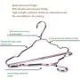 HZYWL Aluminum Hanger 50 Pack Stainless Steel Strong Metal Clothes Hangers-16 Inch Silvery Durable Keep Away from Rust Skirt Hangers,G,50pieces