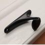 KFZ Black Coat Hook Hat Hook Clothes Hook,Bath Towel Hook,HAO-SPN0001 Zinc Alloy Hanger (1 Pack, SPN0001-Black)