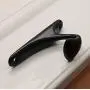 KFZ Black Coat Hook Hat Hook Clothes Hook,Bath Towel Hook,HAO-SPN0001 Zinc Alloy Hanger (1 Pack, SPN0001-Black)