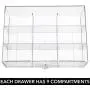 mDesign Plastic Kitchen Pantry, Cabinet, Countertop Organizer Storage Station with 3 Drawers for Coffee, Tea, Sugar Packets, Sweeteners, Creamers, Drink Pods, Packets - 27 Sections - Clear mDesign Plastic Kitchen Pantry, Cabinet, Countertop Organizer Storage Station with 3 Drawers for Coffee, Tea, Sugar Packets, Sweeteners, Creamers, Drink Pods, Packets - 27 Sections - Clear