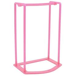 Portable Candy Color Plastic Clothes Hanger Storage Rack Creative Multifunctional Clothes Hanger Oraganizer Holder Stacker Clothespin Hooks Caddy Rack (hot Pink)