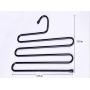 YYGIFT Practical Trouser Pants Hangers Rack Space Saver for Hanging Tie Trousers Pants Jeans Scarf Black