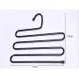 YYGIFT Practical Trouser Pants Hangers Rack Space Saver for Hanging Tie Trousers Pants Jeans Scarf Black