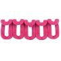 Yevison Anti-slip Mini Flocking Clothes Rack Hanger Hooks Holders Hanger Connector rose red Adorable Quality and Durable