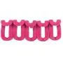 Yevison Anti-slip Mini Flocking Clothes Rack Hanger Hooks Holders Hanger Connector rose red Adorable Quality and Durable