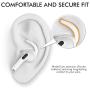 AhaStyle 3 Pairs AirPods Pro Ear Hooks Covers [Added Storage Pouch] Anti-Slip Ear Covers Accessories Compatible with Apple AirPods Pro (White)