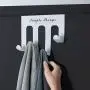 Coat Rack Wall Mounted,4 Linked Carbon Steel Hooks Clothes Hat Scarf Storage Hangers for Room,Towel Purse Robes Bathroom Kitchen Hanger Towel Clothes Hook for Bathroom (Black) Coat Rack Wall Mounted,4 Linked Carbon Steel Hooks Clothes Hat Scarf Storage Hangers for Room,Towel Purse Robes Bathroom Kitchen Hanger Towel Clothes Hook for Bathroom (Black)