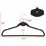 10Pcs Non Slip Velvet Suit Clothes Hangers Wardrobe Home Organizer