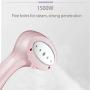 ZZYJYALG Hanging Ironing Machine Plastic Metal Handheld Transparent Water Tank Large Capacity High Temperature Curtains Travel Household Cotton Ironing Portable Bed Sheets Dormitory (Pink)
