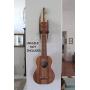 Ukulele Wall Mount Hanger, Mini Shark Bite Surfboard, Tropical Instrument holder