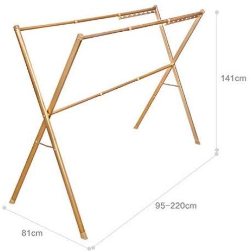 PLLP Drying Rack Hangers Airer Gold Indoor Outdoor X Shaped Clothes Towel Hanger Foldable Space Saving Laundry Drying Rack Clothes Rack PLLP Drying Rack Hangers Airer Gold Indoor Outdoor X Shaped Clothes Towel Hanger Foldable Space Saving Laundry Drying Rack Clothes Rack