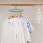 MEIYIN 360 Rotation Multifunction Space Saving 9-Hole Magic Clothes Hanger Closet Coat Hanger with Hook