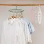 MEIYIN 360 Rotation Multifunction Space Saving 9-Hole Magic Clothes Hanger Closet Coat Hanger with Hook