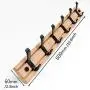 DRWXLPD Nordic Wood Coat Rack Clothes Hangers Key Holder Simple Hook Wall Shelf Bedroom Furniture Home Decorative-in Coat Racks from Furniture, a