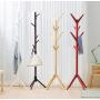 YWYMJ Coat Racks High-Grade Wooden Tree Coat Rack, 7 Hooks - Super Easy Assembly Without Tools - 3 Adjustable Size freestanding Coat Racks, Hallway/Entrance Hanger Hangers, Clothes, Accessories