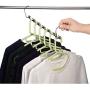 NUOCHEN 12 Pack Metal Magic Hangers,Space Saving Hangers Multifunctional Clothes Hangers Stainless Steel Magic Hanger Cascading Hanger Updated Hook Design Closet Organizer Hanger