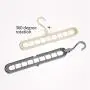 IFRG.RY Multi-Port Support Circle Hangers Drying Racks Multifunction Plastic Scarf Clothes Hanger Storage Rack Pink -A