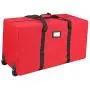 Primode Holiday Rolling Tree Storage Bag, Large Heavy Duty Storage Container, 22" Height X 16" Wide X 50" Long with 2 Wheels and Handles Fits Up to 6 Foot Tall Disassembled Tree (Red)