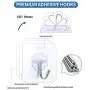 N/Q Premium Adhesive Hooks Kitchen Wall Hooks,Heavy Duty 13lb(Max) Wall Hooks, Transparent Reusable Seamless Hooks with Stainless Hooks Reusable Utility Towel Bath Ceiling Office Window Hooks,10 Pack N/Q Premium Adhesive Hooks Kitchen Wall Hooks,Heavy Duty 13lb(Max) Wall Hooks, Transparent Reusable Seamless Hooks with Stainless Hooks Reusable Utility Towel Bath Ceiling Office Window Hooks,10 Pack