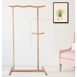 Y.H_Super Coat Racks Hangers Hall Trees Solid Wood Floor Coat Rack Chinese Style Vintage Hanger Bedroom Single Pole Clothes Rack Assembly Floor Hanger -Entryway Furniture