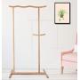 Y.H_Super Coat Racks Hangers Hall Trees Solid Wood Floor Coat Rack Chinese Style Vintage Hanger Bedroom Single Pole Clothes Rack Assembly Floor Hanger -Entryway Furniture