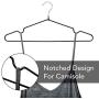 HOUSE DAY Shirt Hangers Metal Hangers Wire Hangers 40 Pack Strong Anti-Slip Hangers Rubber Coated Hangers 16.5 Inch Heavy Duty Hangers