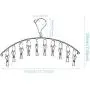 SunTrade Stainless Steel Laundry Drying Rack Clothes Hanger with 10 Clips,Set of 2,for Drying Towels, Diapers, Baby Clothes,Underwear, Socks Gloves SunTrade Stainless Steel Laundry Drying Rack Clothes Hanger with 10 Clips,Set of 2,for Drying Towels, Diapers, Baby Clothes,Underwear, Socks Gloves