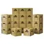 Bankers Boxes SmoothMove Classic Moving Boxes, Tape-Free Assembly, Easy Carry Handles, Medium, 18 x 15 x 14 Inches, 20 Pack (8817202) Bankers Boxes SmoothMove Classic Moving Boxes, Tape-Free Assembly, Easy Carry Handles, Medium, 18 x 15 x 14 Inches, 20 Pack (8817202)