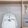 Casemall 4 PCS Space Saving Hangers, Multi-Functional 9 in 1 Magic Clothes Hangers Closet Organizer, Foldable Space Saving Hangers
