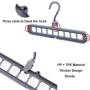 WXR Magic Hangers Space Saving Clothes HangersSmart Closet Space Saver 3 Pack Sturdy Plastic Coat Hanger for Heavy ClothesOrganizer for Closet Wardrobe System (Gray) WXR Magic Hangers Space Saving Clothes HangersSmart Closet Space Saver 3 Pack Sturdy Plastic Coat Hanger for Heavy ClothesOrganizer for Closet Wardrobe System (Gray)