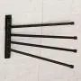 Swivel Towel Bar SUS 304 Stainless Steel 4-Arm Bathroom Swing Hanger Towel Rack Holder Storage Organizer Space Saving Wall Mount Matte Black Swivel Towel Bar SUS 304 Stainless Steel 4-Arm Bathroom Swing Hanger Towel Rack Holder Storage Organizer Space Saving Wall Mount Matte Black
