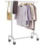 SONGMICS Clothes Garment Rack Heavy Duty Maximum Capacity 300 lb Clothing Rack on Wheels All Metal Chrome Extendable UHSR11S SONGMICS Clothes Garment Rack Heavy Duty Maximum Capacity 300 lb Clothing Rack on Wheels All Metal Chrome Extendable UHSR11S