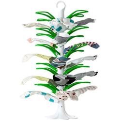 CHLIFE Happy Tree Socks Hanger(Dryer) Tree Shape Foldable Laundry Drying Rack 32Pegs, Space Utilization, Easy Assembly, Easy to use, Towels, Diapers, Hat, Scarf, Bras, Baby Clothes, Underwear, Socks,