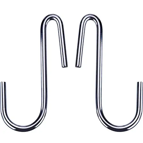 Outus 20 Pack Heavy-Duty S Shaped Hooks S-Hooks Hanging Hooks Hangers for Kitchenware Spoons Pans Pots Utensils Bags Towels Clothes Plants Gardening Tools