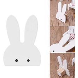 Tebatu Bunny Hook, Wooden Clothes Hanger Wall Decor for Children Bedroom