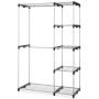 Whitmor Double Rod Freestanding Closet Heavy Duty Storage Organizer Whitmor Double Rod Freestanding Closet Heavy Duty Storage Organizer