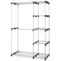Whitmor Double Rod Freestanding Closet Heavy Duty Storage Organizer