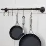 Flammi 20Pcs Heavy Duty S Hook MAX Load 40LB Black Hanging Hook Anti-Rust Hanging Plant Pan Pot S Shaped Hook for Mugs Towels Bags Kitchen Office Garden Closet (3.38 inch)