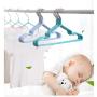 10pcs Random Color Baby Clothes Hanger Clothes Drying Rack Non-Slip Metal Shirt Hook Hangers Coat Hanger Clothes Accessories Rack