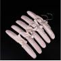 10pcs Practical Sponge Padded Satin Hangers Clothes Racks Clothes Hangers Garment Hanger Clothes Hanger