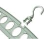 Magic Hangers, Space Saving Clothes Hangers 360° Swivel Hooks Plastic Hanger Organizer Closet Organizer -Gray 3-Pack