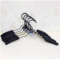 10PCS Wet Or Dry Black Hangers for Clothes Hangers Multi Function Clothing Non-Slip 360 Rotation Hanger Organizer